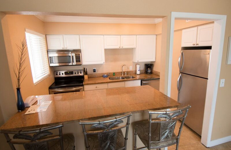 Guest kitchen at Anna Maria Island Inn.