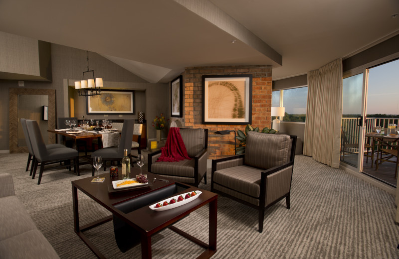 Guest room at Eaglewood Resort & Spa.