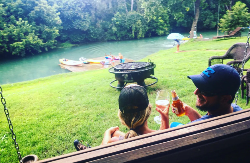 Couple at Geronimo Creek Retreat.