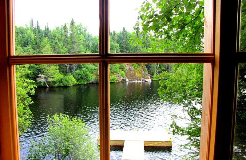 Lake view at Big Bear Lodge and Cabins.