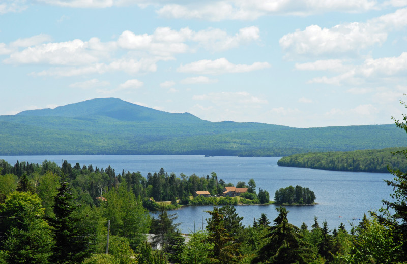 Lake view at Cabins at Lopstick.