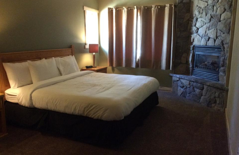 Guest room at Arrowhead Mountain Lodge.