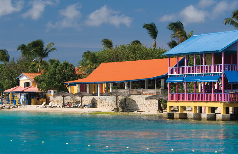 Exterior view of Divi Flamingo Beach Resort.