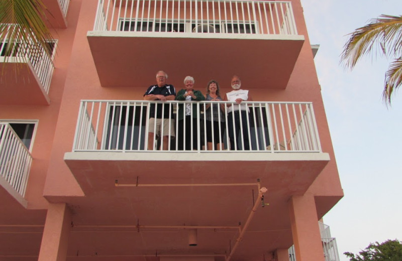 Guest balcony at Edison Beach House.