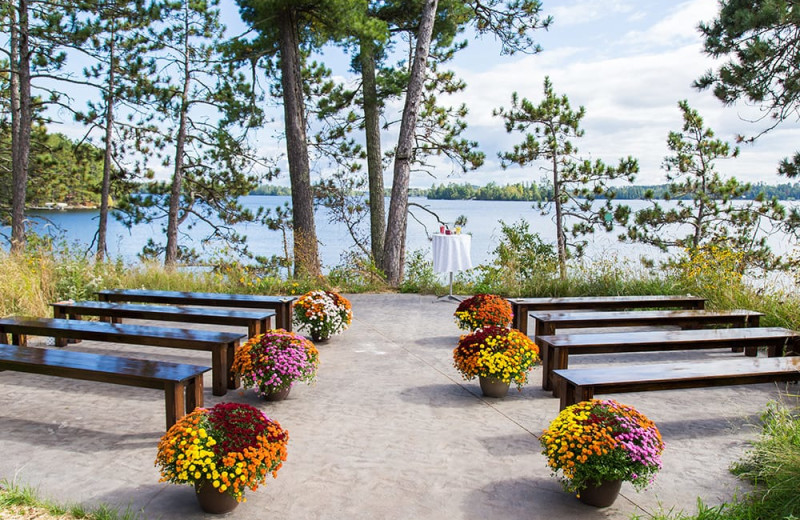 Wedding ceremony at White Eagle Resort.