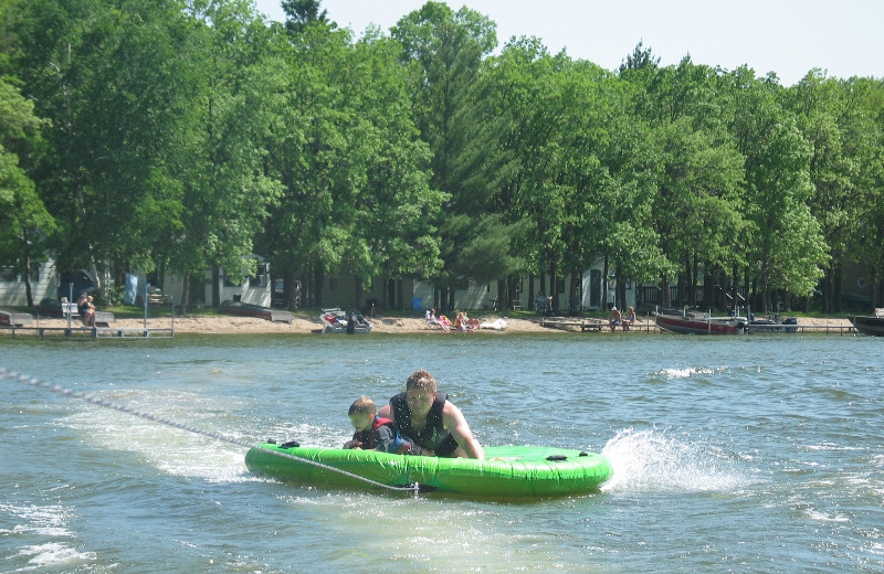 Water tubing at Sunset Beach Resort.