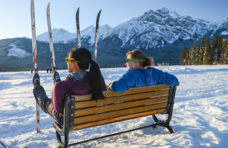 Skiing at Mount Robson Inn.