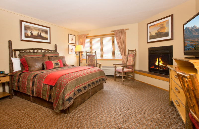 Guest room at Jackson Hole Lodge.