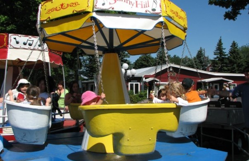 Kiddy rides at Sunny Hill Resort & Golf Course.