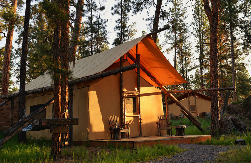 Tent at The Resort at Paws Up.