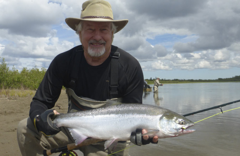 Fishing at Alagnak Lodge.