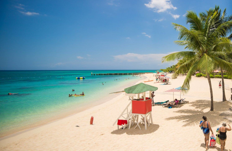 Beach at Deja Resort.