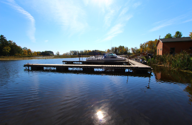 Lake view at Zippel Bay Resort.