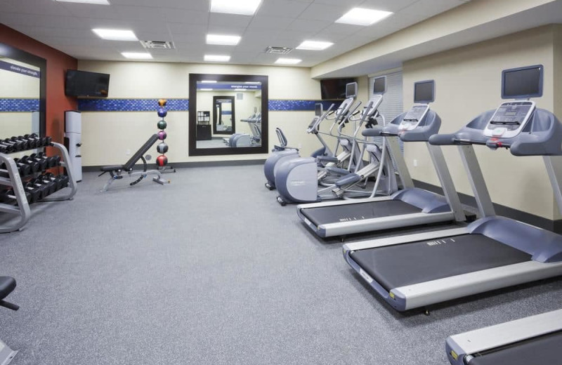 Fitness room at Hampton Inn Minneapolis Bloomington West.