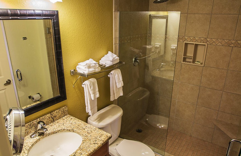 Guest bathroom at Westgate Lakes Resort & Spa.