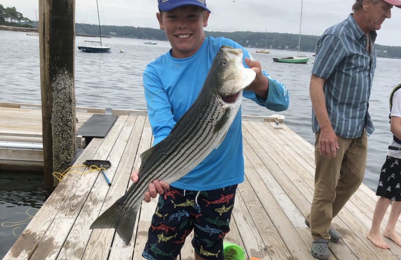 Fishing at Linekin Bay Resort.