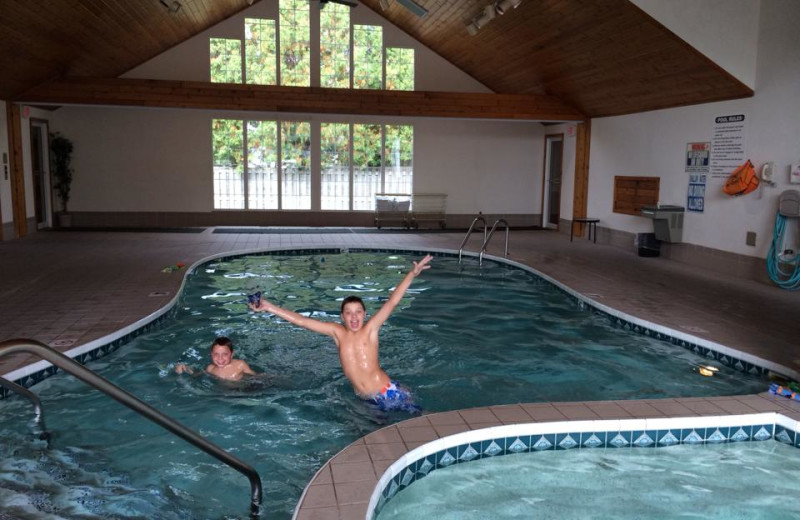Indoor pool at The Homestead Suites.