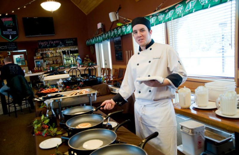 Cooking at Elk Ridge Resort.