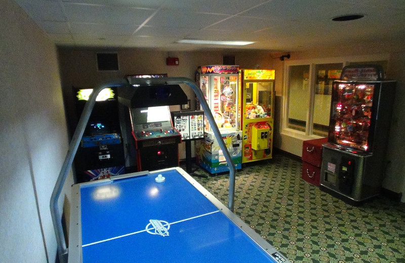 Arcade room at Bayshore Resort.