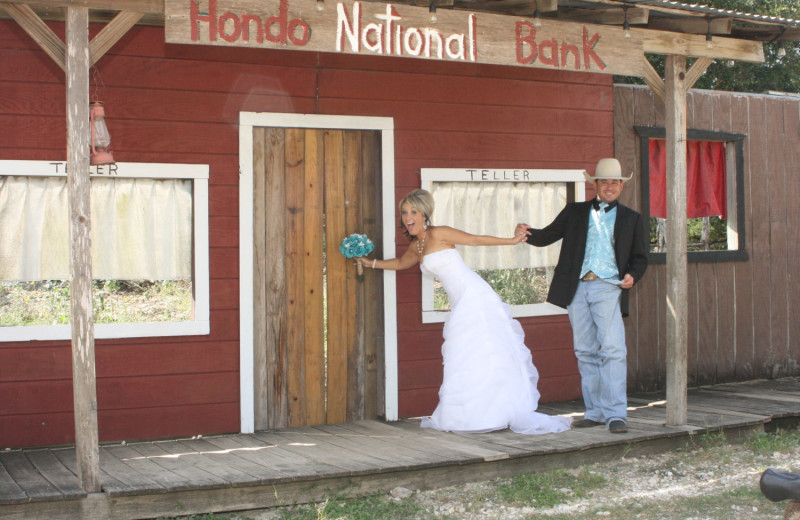 Wedding couple at Flying L Hill Country Resort & Conference Center.