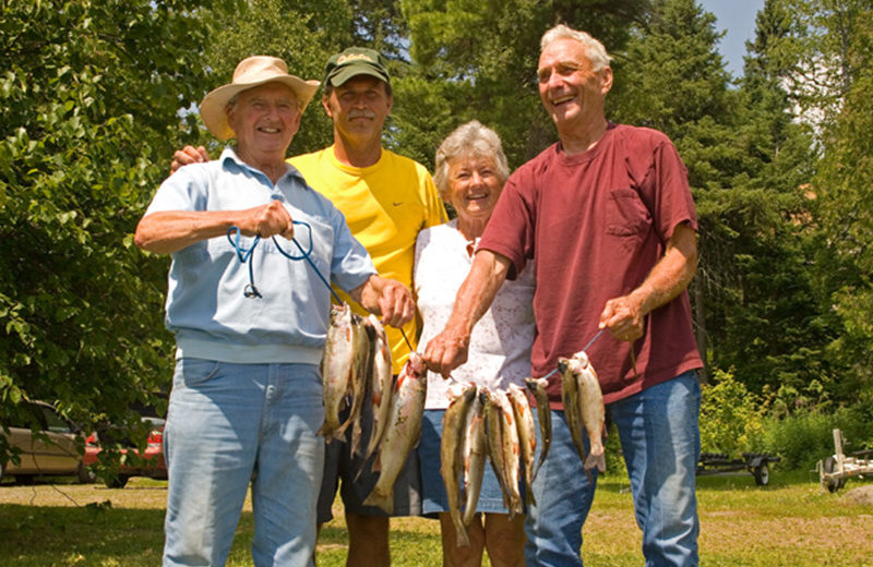 Fishing at Nor'Wester Lodge & Canoe Outfitters.