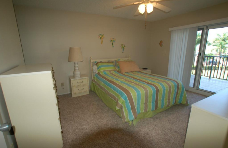 Rental bedroom at Tri Power Resort Rentals.