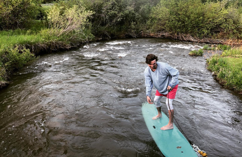 Paddle board at Hardscrabble Ranch.