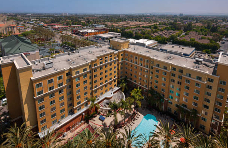 Outdoor pool at Residence Inn-Anaheim Resort.