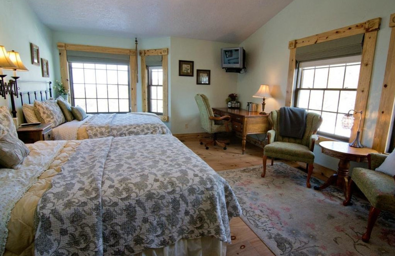 Guest room at Whispering Oaks Ranch.