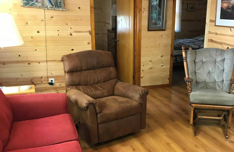 Cabin interior at Maple Terrace Resort.