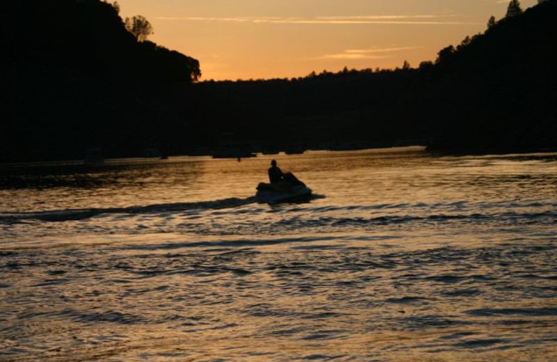 Sunset at Lake Oroville.