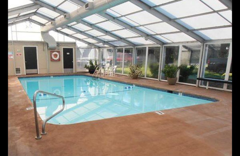 Hotel indoor pool at Surfrider Resort.