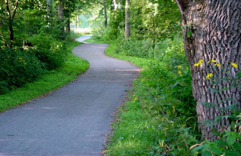 Bike trail at Cedar Valley Resort.