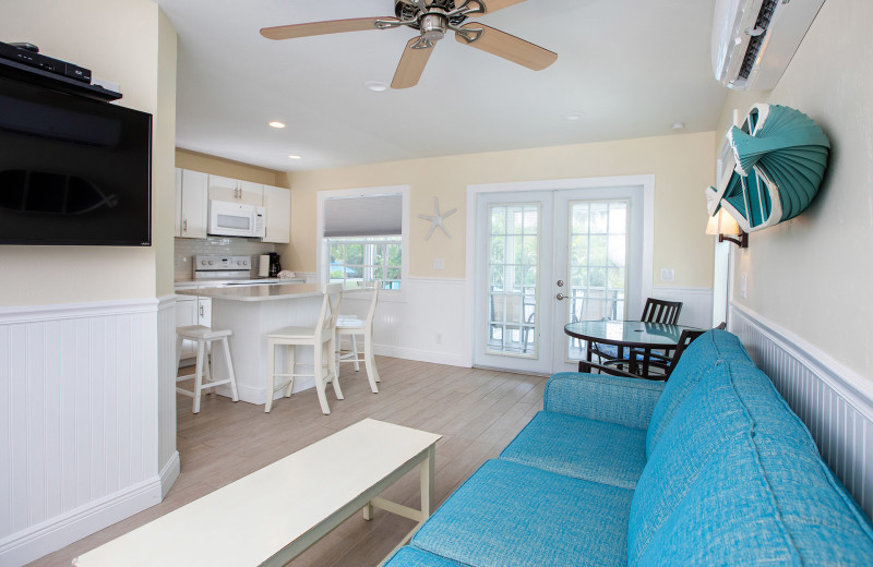 Guest room at Beachview Cottages.