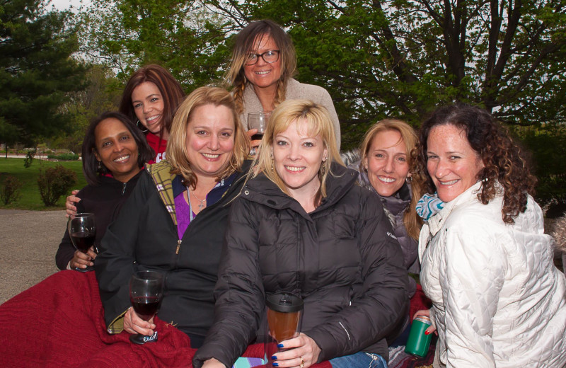 Hayride during a Girls' Getaway Weekend