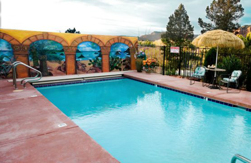 Outdoor pool at A Sunset Chateau.