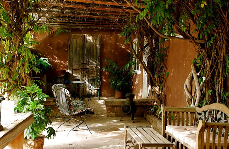 Patio at Sarabande Bed & Breakfast.