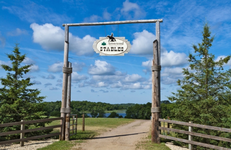 Entrance to Arrowwood Resort.