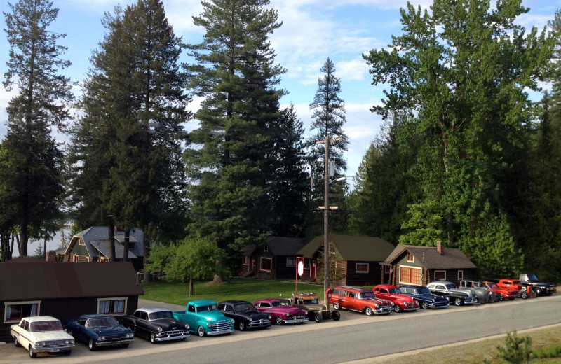 Exterior view of Sleep's Cabins.