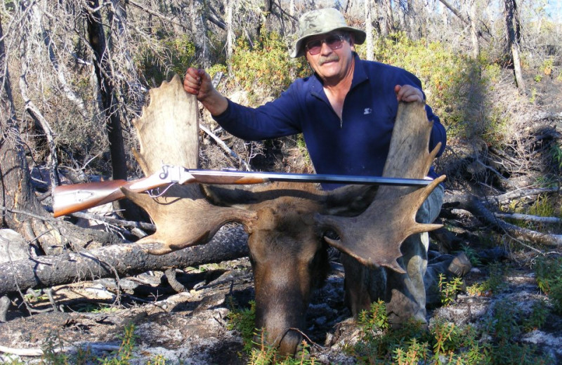 Moose hunting at Oliver Lake Wilderness Lodge.