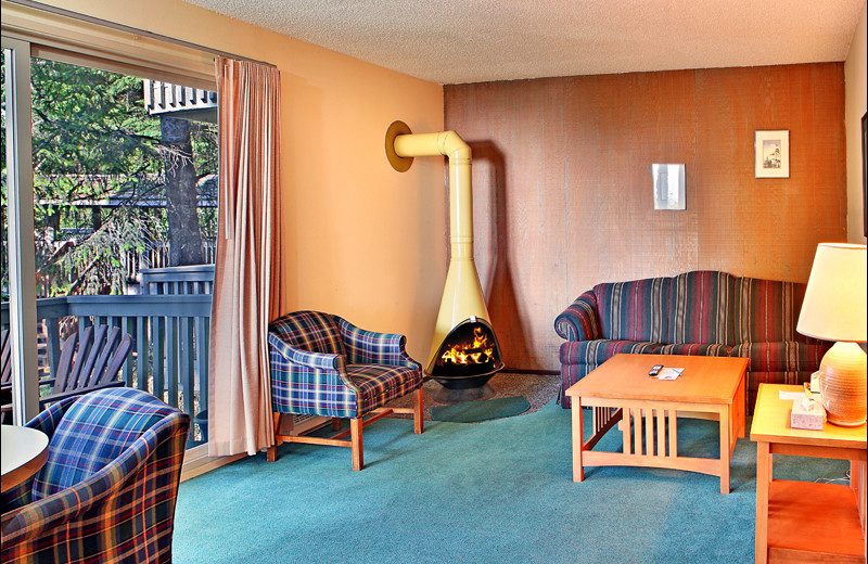 Guest living room at Ocean Crest Resort.