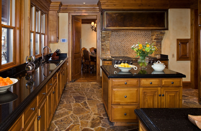 Rental kitchen at Big Sky Luxury Rentals.