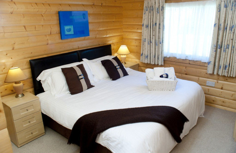 Guest room at Cottesmore Lodges.