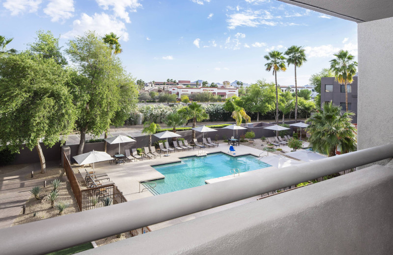 Pool balcony view at Courtyard Scottsdale North.