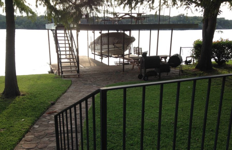 Lake view at LBJ Schmidt House.