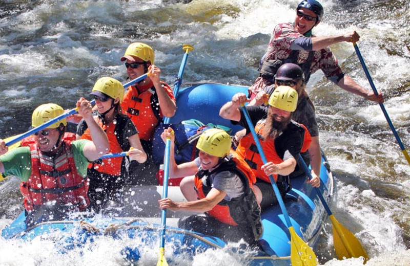 River rafting at Garnet Hill Lodge.