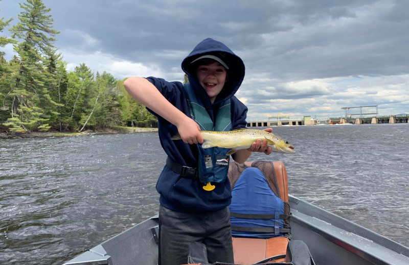 Fishing at Wilsons on Moosehead Lake.