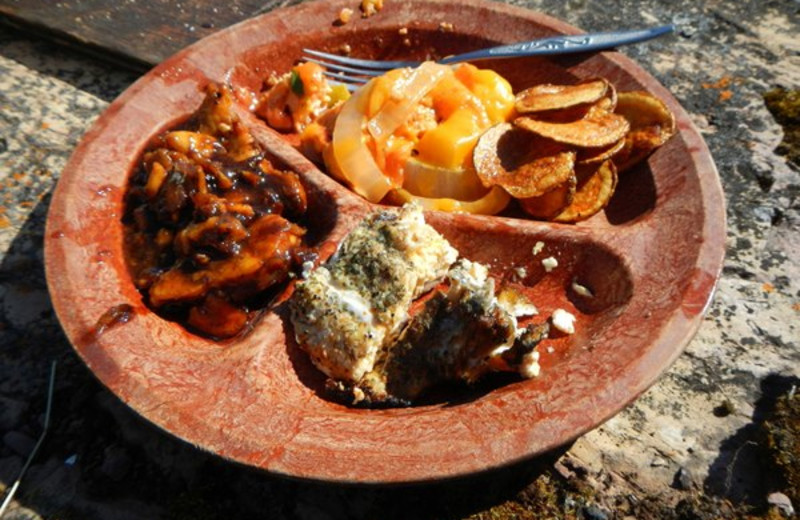 Lunch at Plummer's Arctic Fishing Lodges.