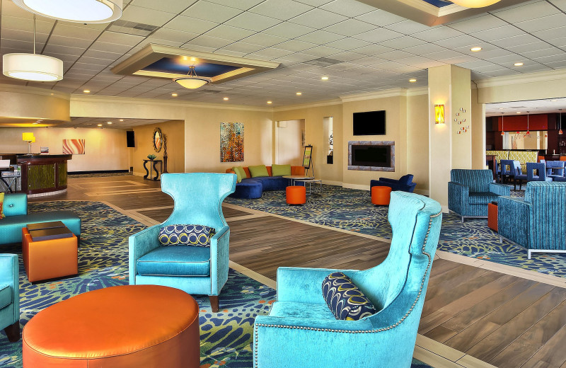 Lobby at Holiday Inn Akron WEST.