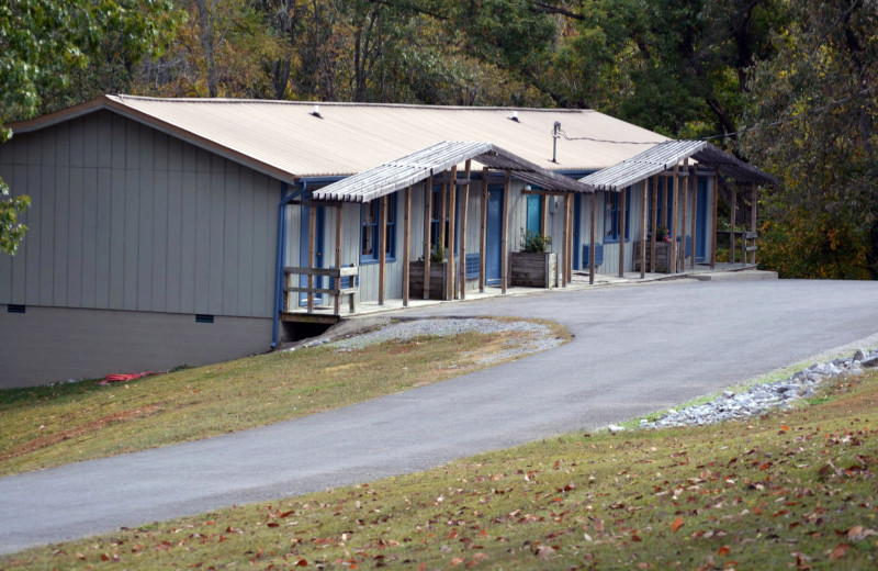 Exterior view of Buzzard Rock Resort and Marina.